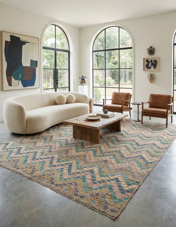 8' 9 x 11' 1 Hand Woven Kilim Modern Wool Rug