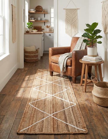 2' 2 x 8' 2 Handmade Braided Jute Runner Rug