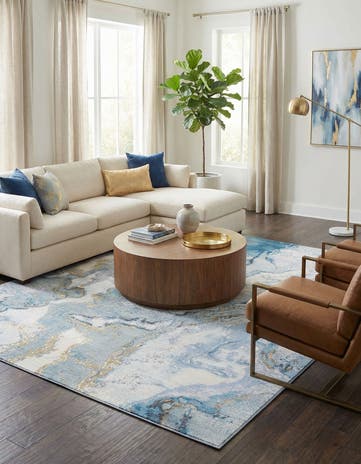 7' 10 x 10' Easy-Clean Modern Indoor / Outdoor Rug