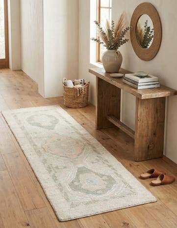 3' x 8' 9 Hand Knotted Moroccan Wool Runner Rug