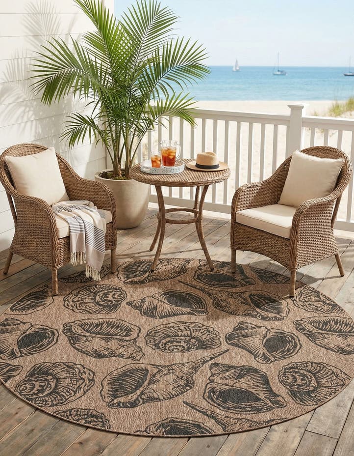 10' x 10' Easy-Clean Coastal Indoor / Outdoo...