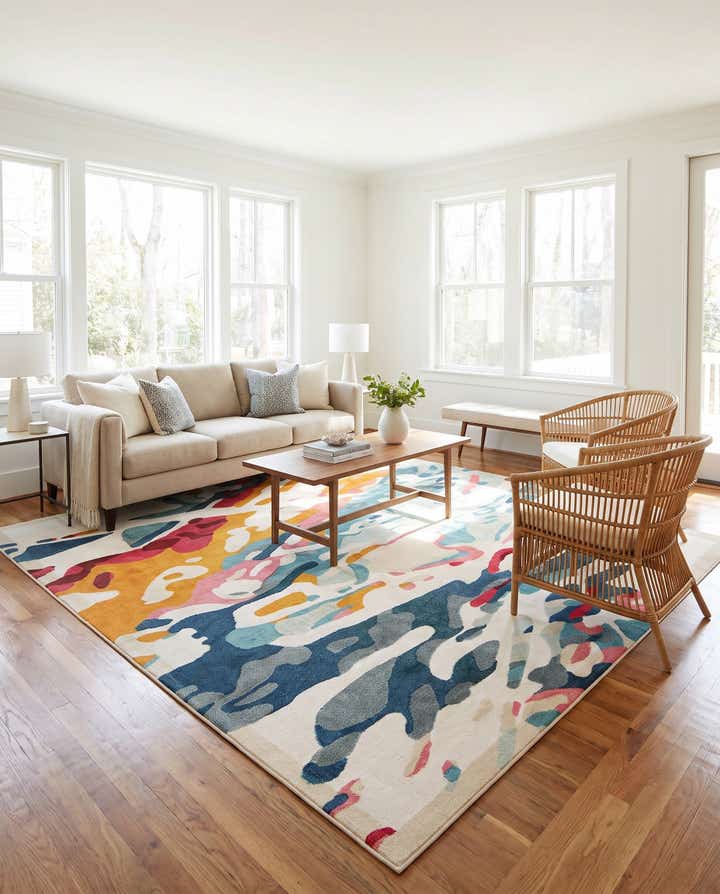 10' x 10' Easy-Clean Casablanca Indoor / Outdoor Square Rug