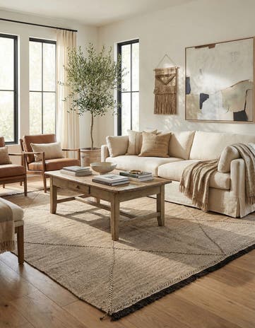 8' 5 x 9' 6 Hand Knotted Moroccan Wool Rug