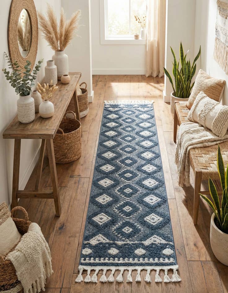 Detail image of  2' x 8' Boho Runner Rug