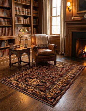 4' 7 x 5' 6 Shirvan Rug
