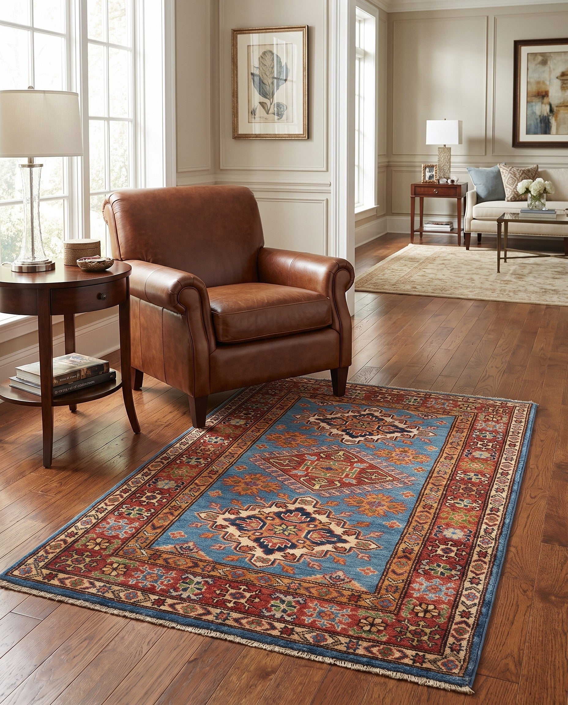 2' 10 x 4' Hand Knotted Kazak Rug