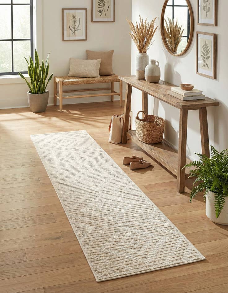 Detail image of 2' x 8' Easy-Clean Sabrina Soto Indoor / Outdoor Runner Rug