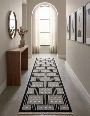 2' 9 x 13' 1 Hand Knotted Darya Wool Runner Rug