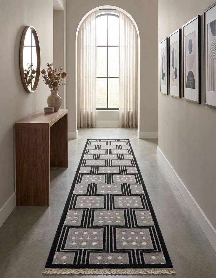 Detail image of 2' 9 x 13' 1 Hand Knotted Darya Wool Runner Rug