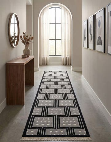 2' 9 x 13' 1 Hand Knotted Darya Wool Runner Rug