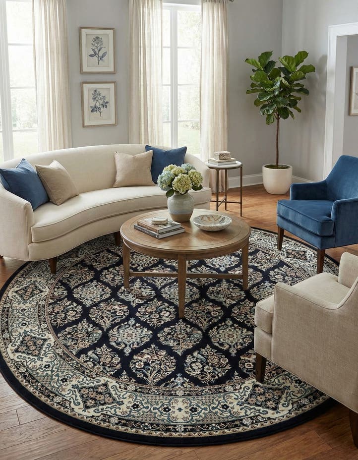 10' x 10' Nain Design Round Rug
