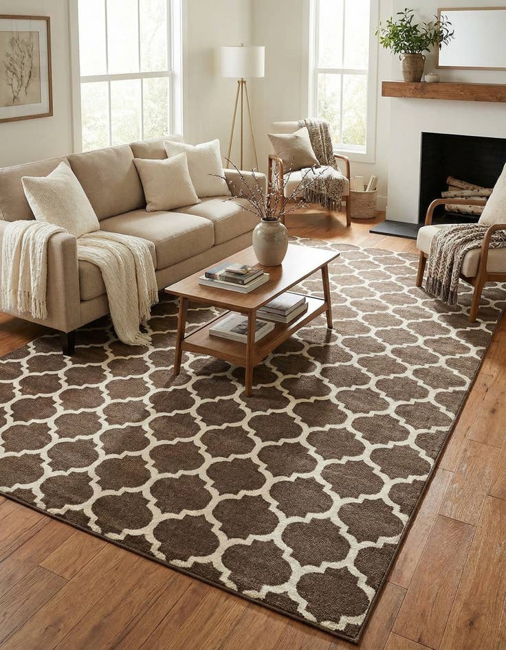 Detail image of 10' 6 x 16' 5 Trellis Rug