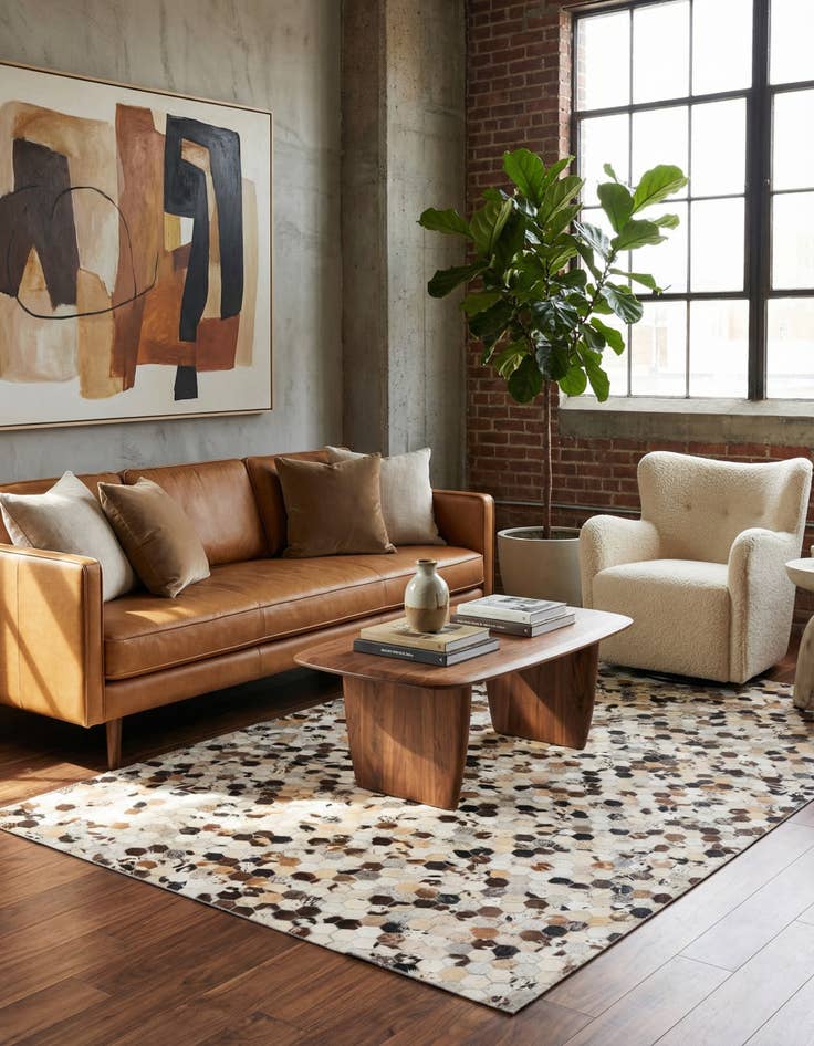 Detail image of 5' x 8' Cowhide Rug