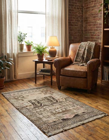 2' 10 x 4' 8 Hand Knotted Balouch Persian Wool Rug