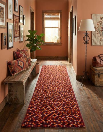 2' 7 x 10' Hand Knotted Balouch Wool Runner Rug