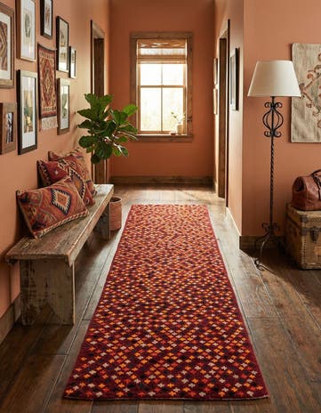 2' 7 x 10' Hand Knotted Balouch Wool Runner Rug