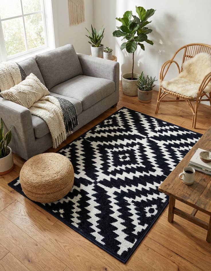 Detail image of 2' x 3'  Washable Sabrina Soto Indoor / Outdoor Rug