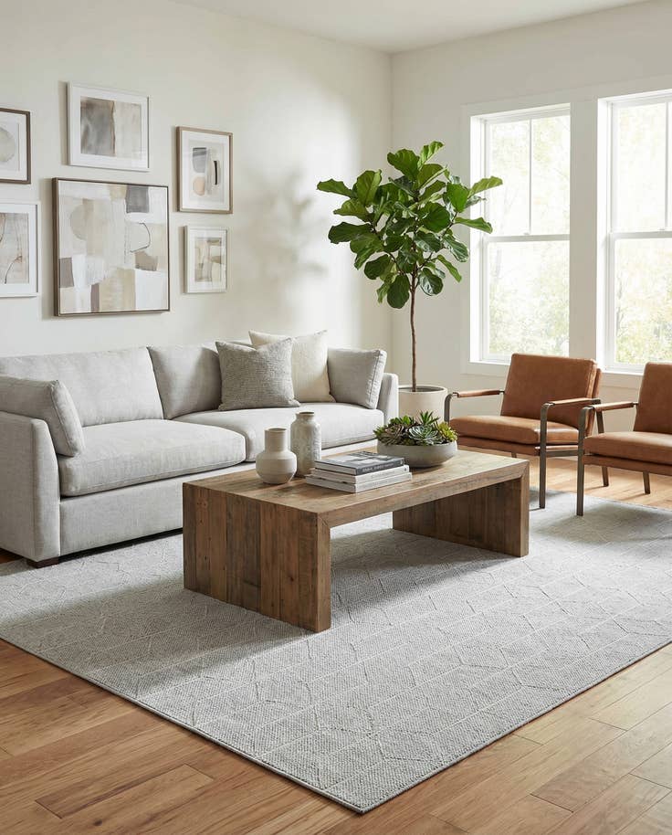 Detail image of 9' x 12' Easy-Clean Lattice Indoor / Outdoor Rug
