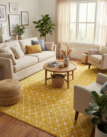 9' x 12' Moroccan Trellis Rug
