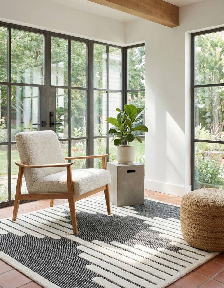 Detail image of  7' 10 x 7' 10 Prismatic Square Rug