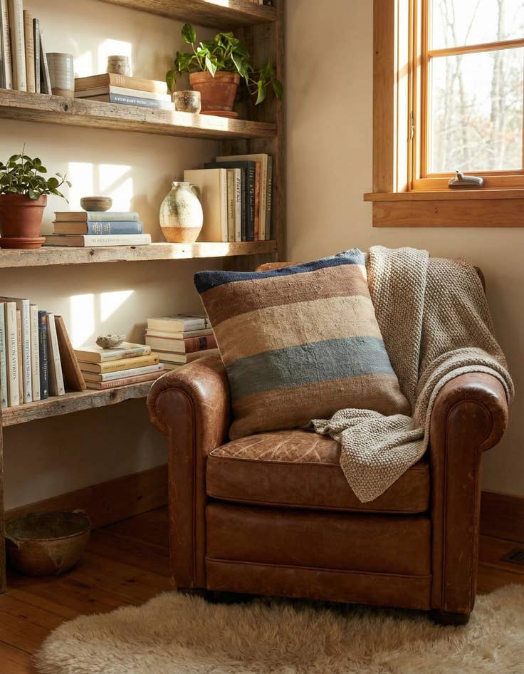 Detail image of 1' 6 x 1' 6  Hand Woven Pillow Wool Square Rug