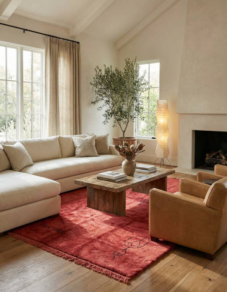 Detail image of 10' 2 x 13'  Hand Knotted Moroccan Wool Rug