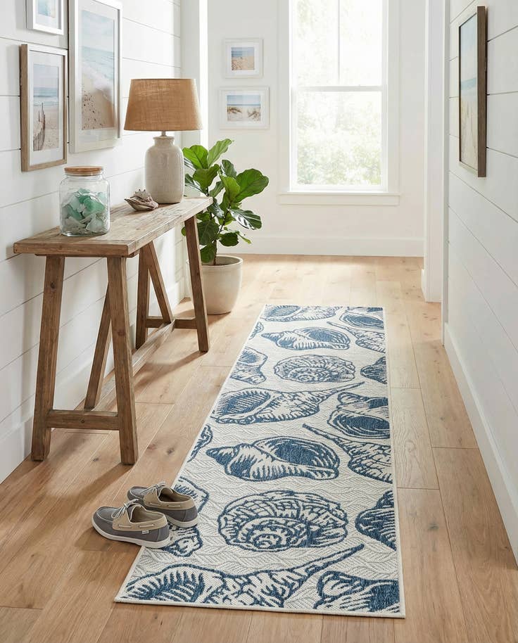 Detail image of 2' x 8' Easy-Clean Coastal Indoor / Outdoor Runner Rug