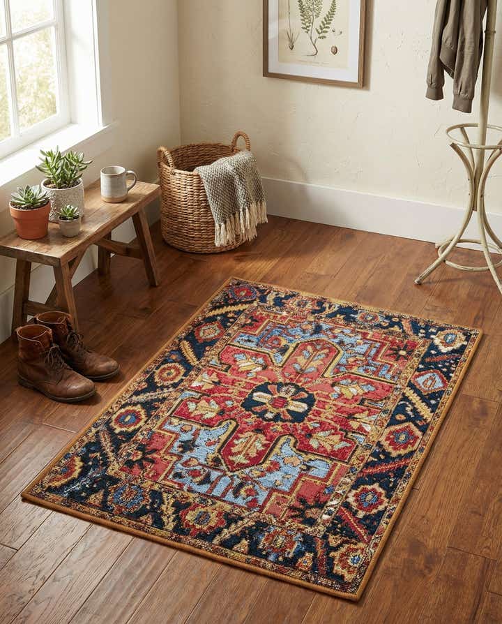 2' x 3' Easy-Clean Traditional Indoor / Outdoor Rug
