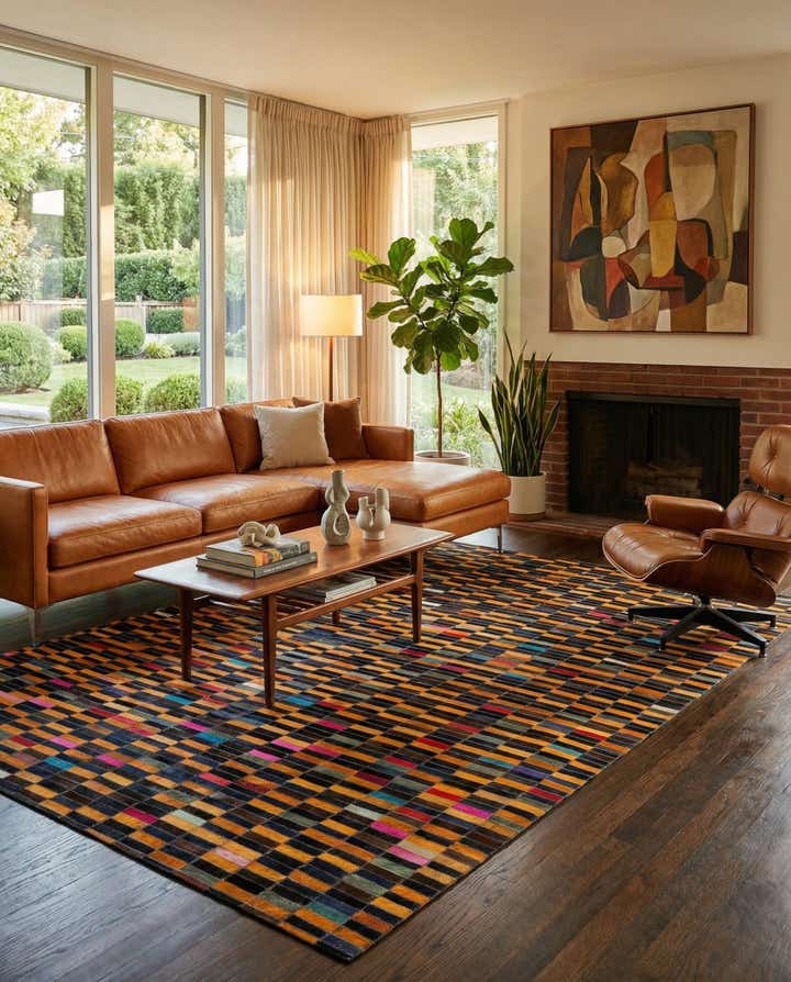 5' 1 x 7' 11 Cowhide - Patchwork Rug