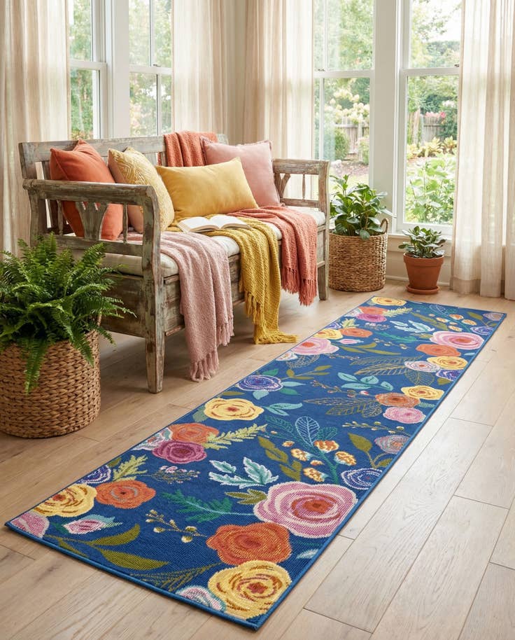 Detail image of 2' x 8' Blossom Runner Rug