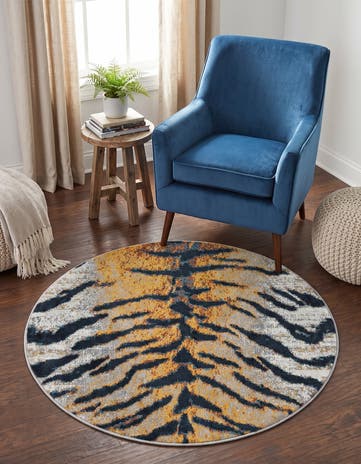 3' 3 x 3' 3 Kamala Washable Round Rug