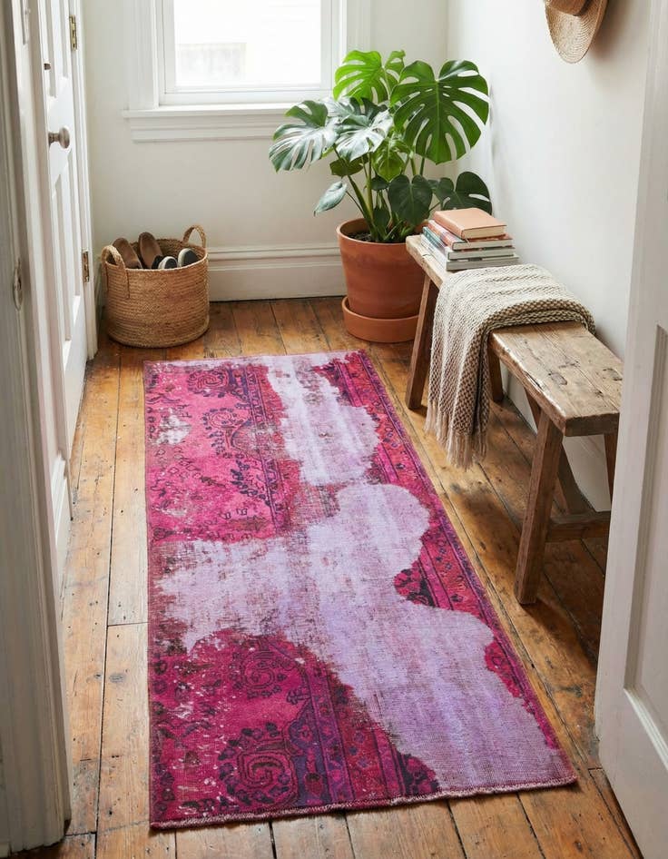 Detail image of 2' 9 x 5' 2  Hand Knotted Ultra Vintage Persian Wool Rug