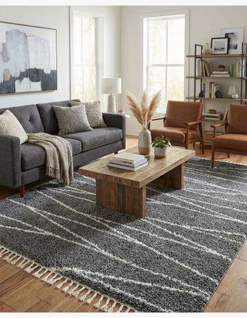 Gray Serenity Shag Rug