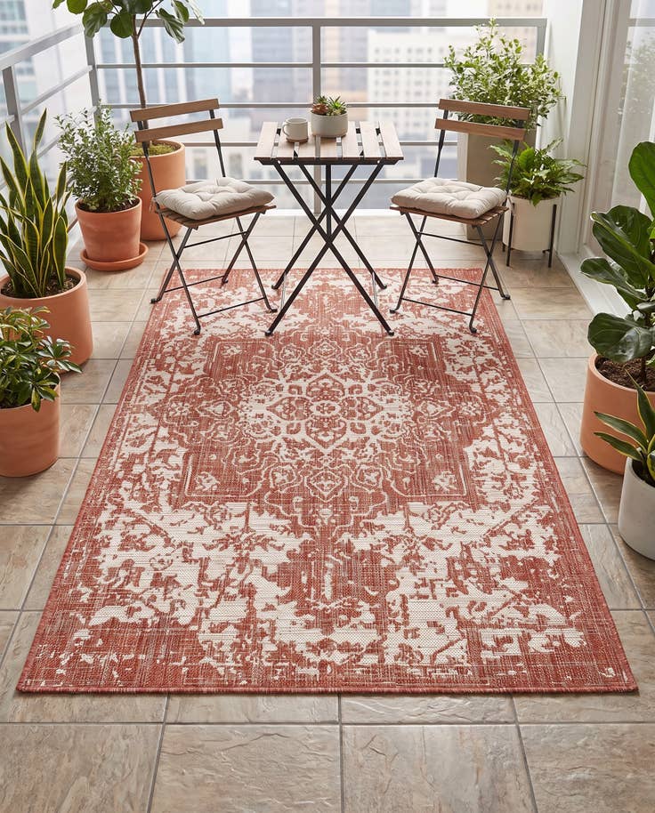 Detail image of 4' x 6' Easy-Clean Jill Zarin Dubai Indoor / Outdoor Rug