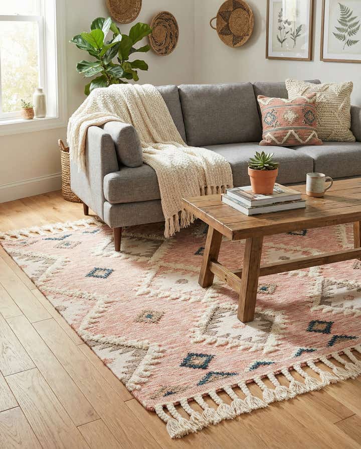 4' 1 x 6' 1 Hand Woven Arizona Wool Rug