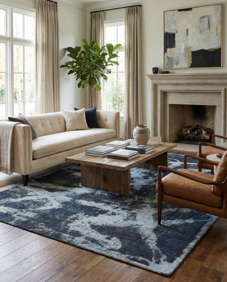 Detail image of 7' 9 x 10' 8 Hand Knotted Ultra Vintage Persian Wool Rug