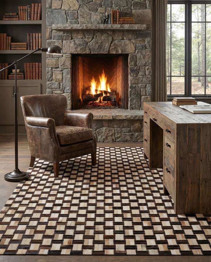 5' x 7' 11 Cowhide - Patchwork Rug