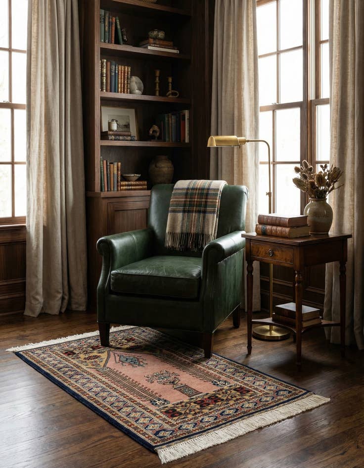 Detail image of 2' 8 x 4' 2  Hand Knotted Bokhara Wool Rug