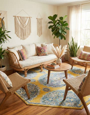Yellow Paragon Octagon Rug