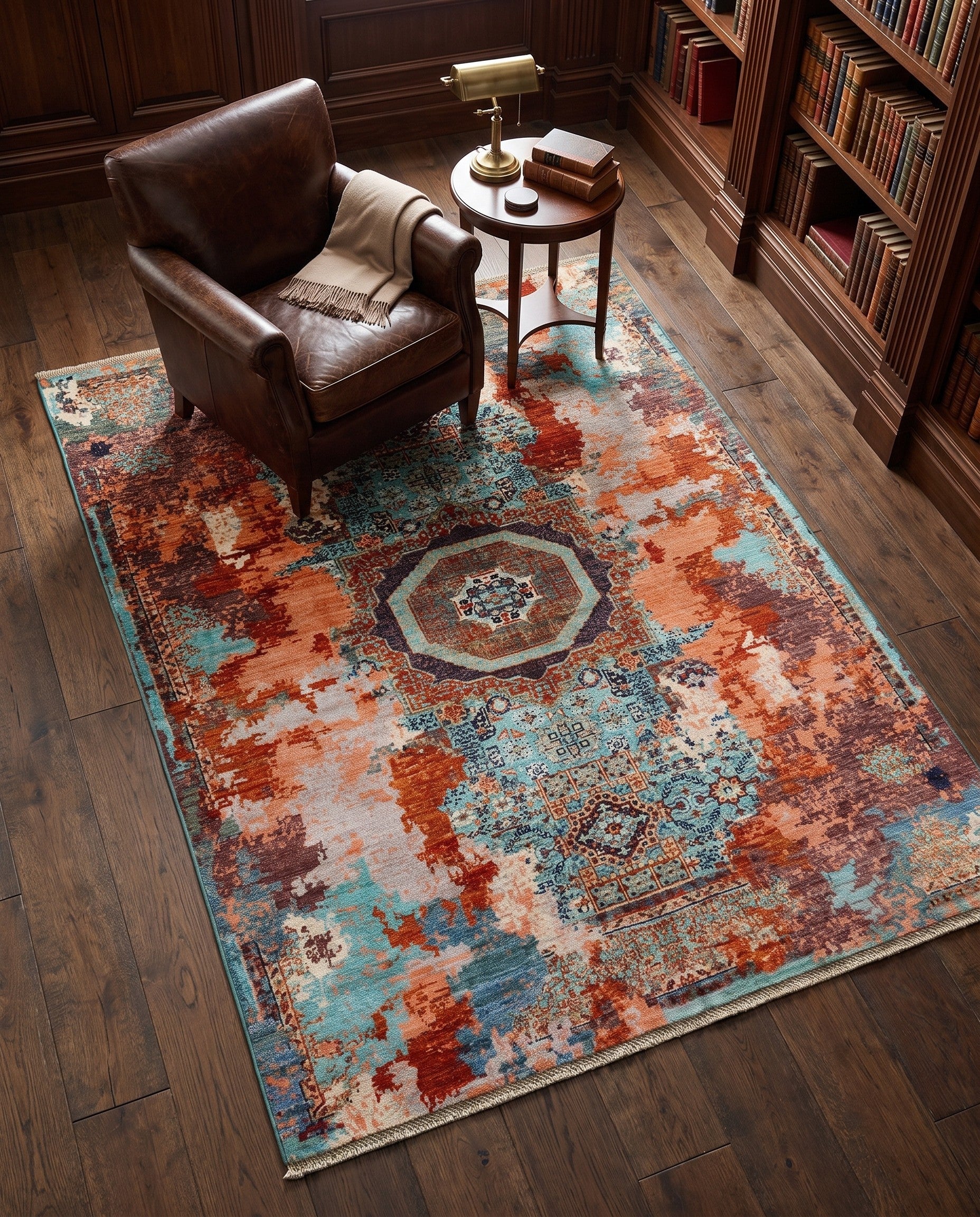 5' x 6' 7 Hand Knotted Mamluk Ziegler Rug