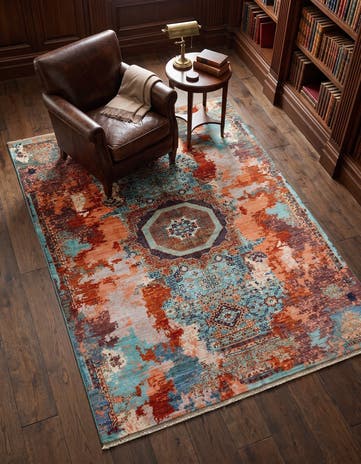 5' x 6' 7 Hand Knotted Mamluk Ziegler Rug