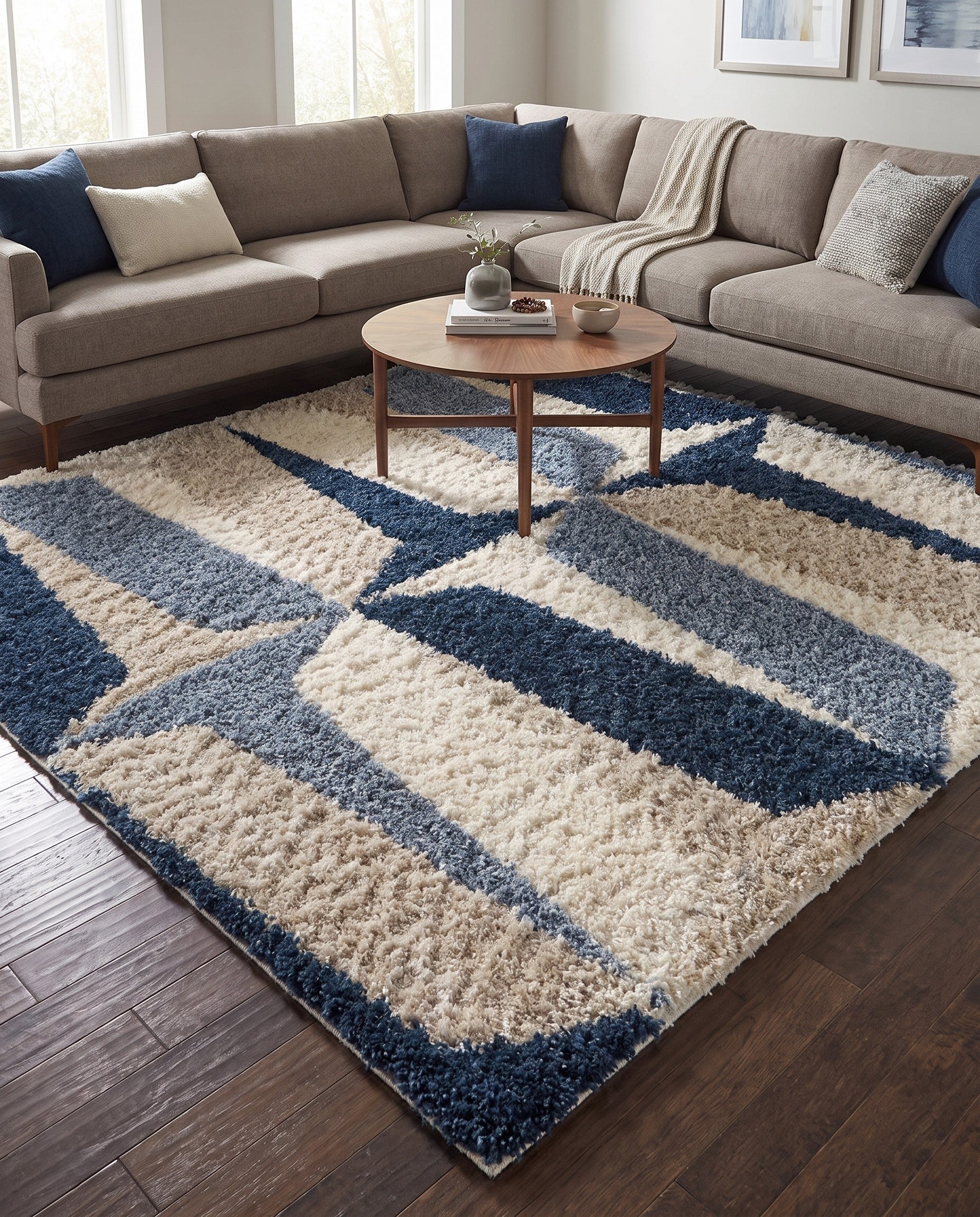215cm x 215cm Lagom Shag Square Rug