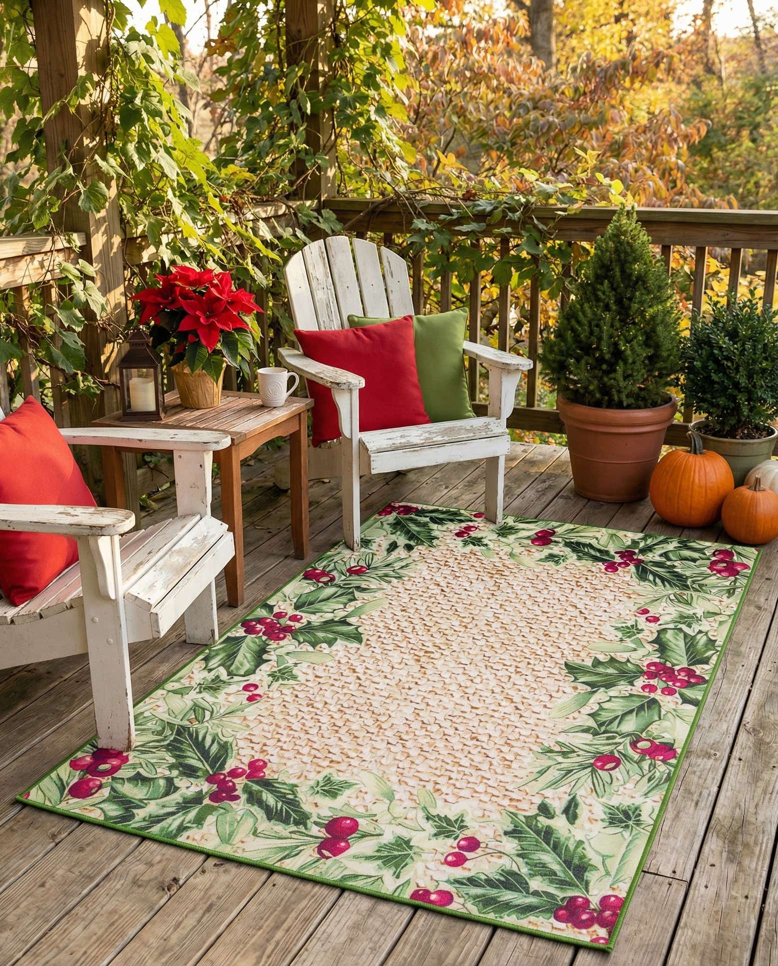 5' 3 x 8' Easy-Clean Jill Zarin Caribbean Indoor / Outdoor Rug