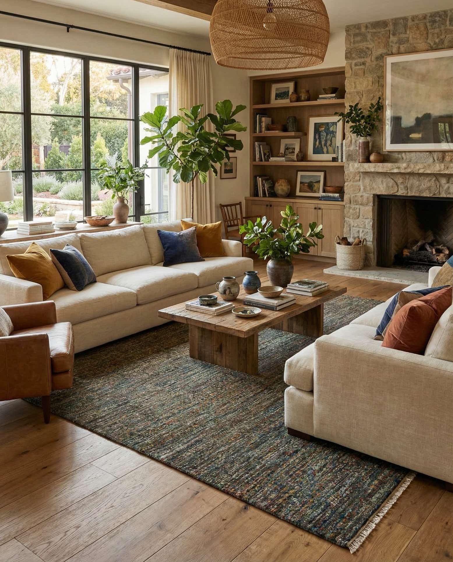 9' x 12' 2 Agra Wool Rug