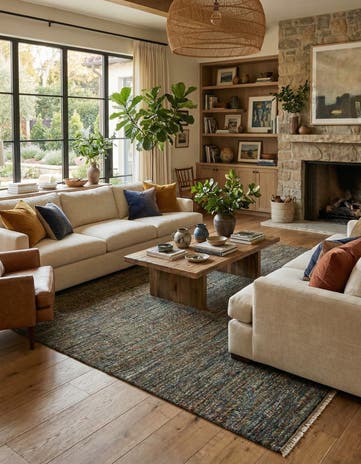 9' x 12' 2 Agra Wool Rug