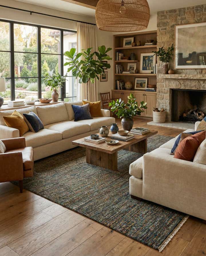 9' x 12' 2 Agra Wool Rug