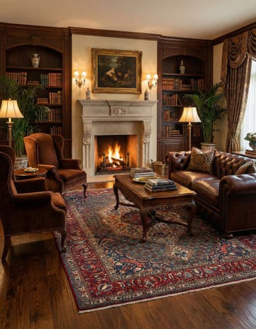 6' 9 x 9' 8 Bachtiar Wool Rug
