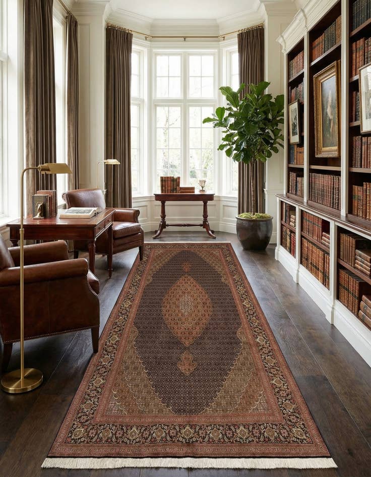 Detail image of 6' 7 x 9' 10 Tabriz Runner Rug