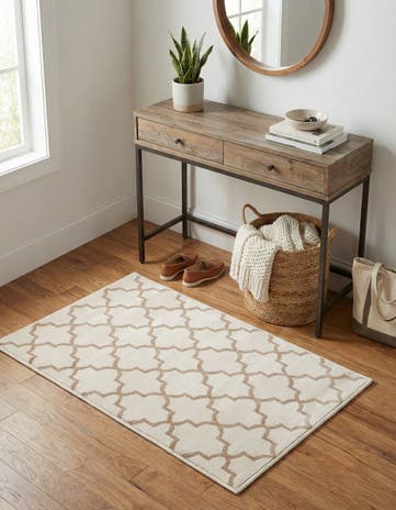 Jill Zarin White Uptown Lincoln Center Rug