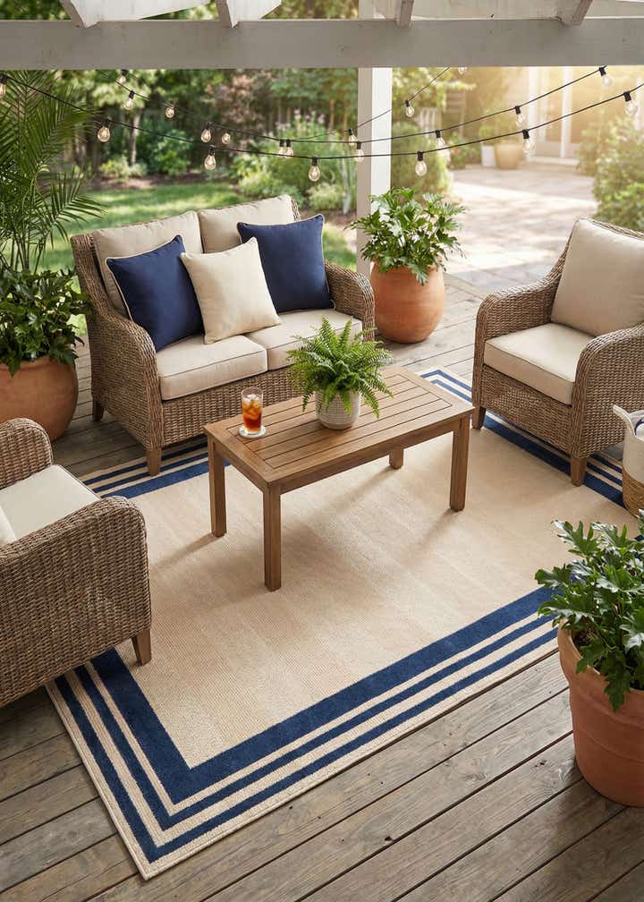 6' x 9' Easy-Clean Aruba Indoor / Outdoor Rug